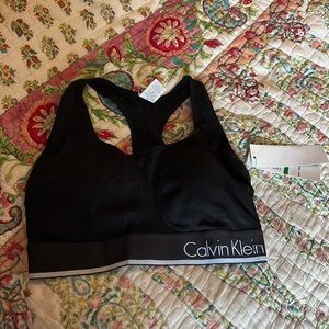 Calvin Klein sports bra with removable cups